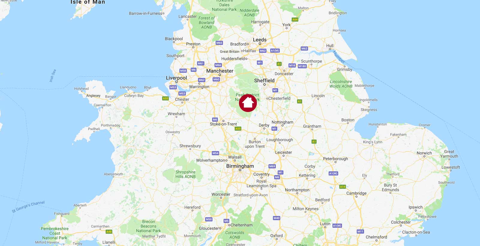 Buxton UK Map